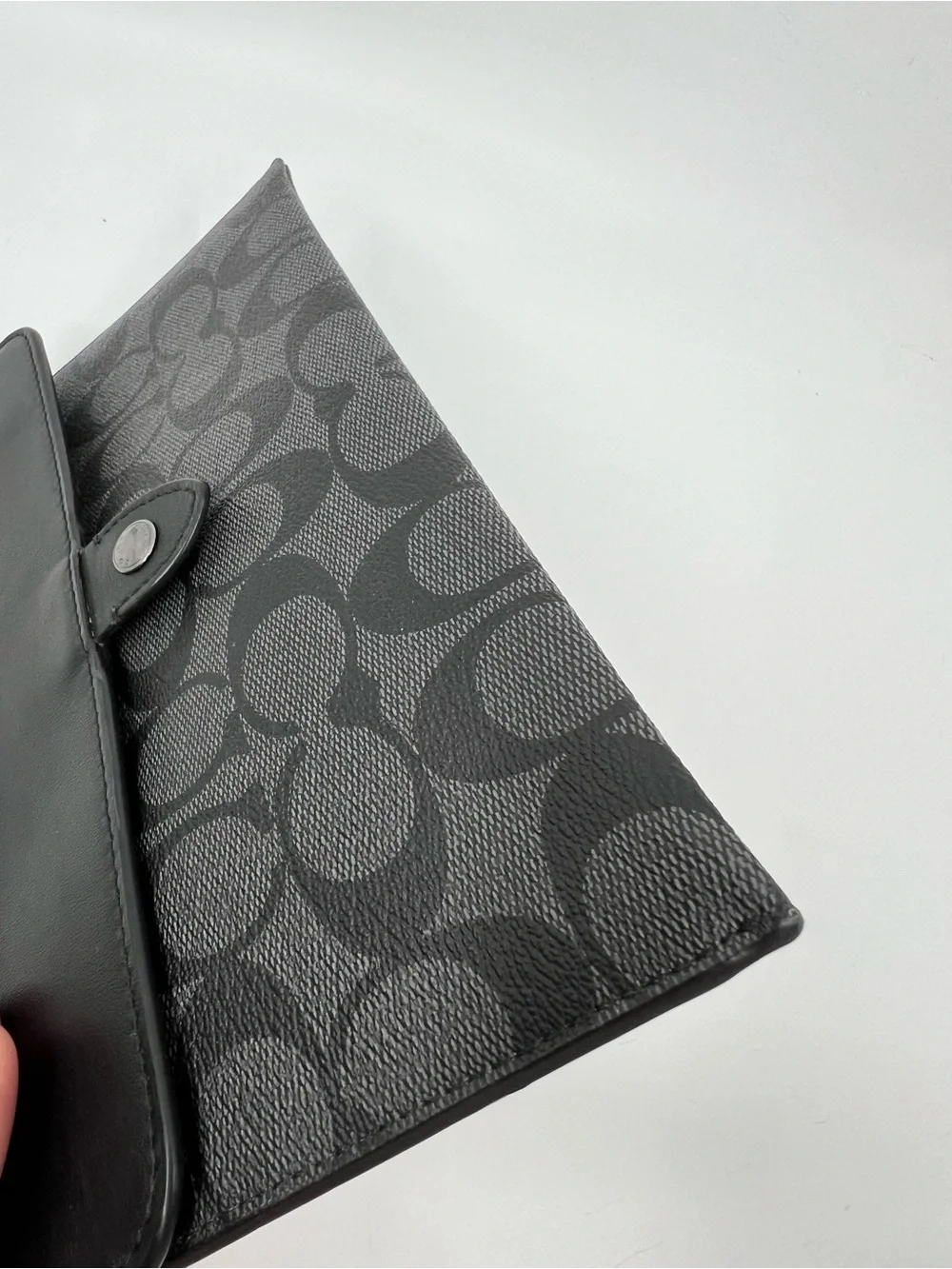 Coach Mini Tablet Sleeve In Signature Canvas Style # C2024 Gunmetal/Charcoal